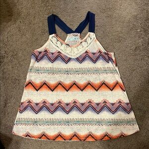 Maurices Multicolor Patterned Tank Top